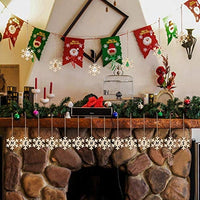 4 piezas grandes sin terminar pintables en blanco de madera de 11.6 x 11.8 pulgadas decoración de festivales de Navidad, árbol de Navidad colgante de madera para niños DIY arte manualidades (letras caseras) - Arteztik
