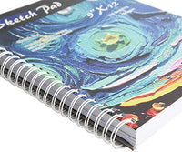 CONDA - Cuaderno de bocetos de 8.1 x 11.4 in, 100 hojas (3.53 oz/m²), encuadernado en espiral, papel de dibujo duradero sin ácido para dibujar pintura - Arteztik
