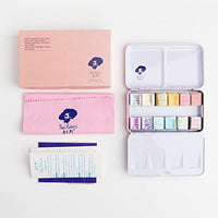 Colores Paul Rubens Artist Grado Acuarela Pasteles Sólidos de Viaje Bolsillo Set Gouache Pintura con Caja de Metal - Arteztik
