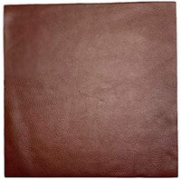 Cuero de vaca de grano natural: piezas de cuero precortadas de 12 x 12 pulgadas (blanco apagado) - Arteztik
