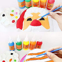 Juego de 50 pinceles de pintura, mango de plástico corto, cepillos de pelo de nailon para pintura acrílica, acuarela, arte, para niño, artista, estudiante, principiante, Mix(25plana +25round#1) - Arteztik
