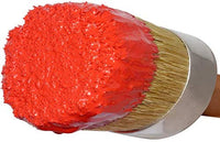 Cepillo de pintura de tiza y cera, para muebles, pintura profesional grande redonda hecha a mano con todas las cerdas naturales - Arteztik
