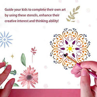 Juego de 56 plantillas de mandala para pintar y dibujar en madera de roca - Arteztik
