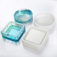 HEALLILY Moldes de resina epoxi para bolígrafos y ceniceros moldes de silicona para hacer herramientas de resina colgante de manualidades 4 piezas - Arteztik

