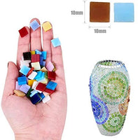Azulejos de mosaico de vidrio con formas y colores mezclados piezas de vidrio para manualidades - Arteztik
