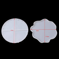 Pengxiaomei - Moldes de resina de fundición gruesa, 2 moldes de silicona epoxi para espejo de espejo irregular, moldes de silicona duraderos para hacer posavasos de ágata, tapetes de taza, decoración y joyería - Arteztik
