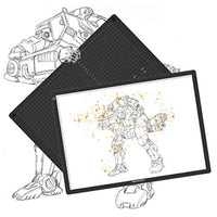 GAOMON GA3 A3 - Tabla de luz LED de seguimiento y alfombrilla de corte, diseño 2 en 1 para pintura de diamante, arte artesanía, dibujo, bocetos, transferencia de tatuajes (doble uso) - Arteztik
