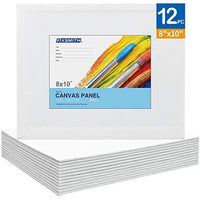 FIXSMITH - Juego de 12 paneles de pintura acrílica de calidad de artista, 24 colores/tubos (0.7 fl oz) - Arteztik
