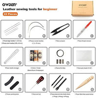OWDEN - Juego de herramientas para manualidades (piel, 22 unidades) - Arteztik
