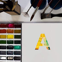 Plantillas de letras reutilizables de plástico para letras y números, 36 plantillas de alfabeto para decoración del hogar, proyectos de bricolaje y manualidades (5.0 in) - Arteztik
