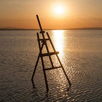 Campo de mármol ajustable trípode caballete piso caballete pintura portátil natural - Arteztik
