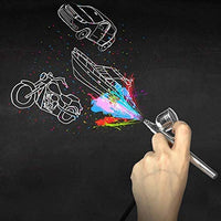Gocheer Mini Kit de aerógrafo, cepillo de aire de doble acción pluma de alimentación por gravedad aerógrafo para maquillaje arte uñas decoración de tartas modelado herramienta con aerógrafo juego de limpieza - Arteztik
