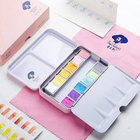 Colores Paul Rubens Artist Grado Acuarela Pasteles Sólidos de Viaje Bolsillo Set Gouache Pintura con Caja de Metal - Arteztik

