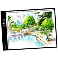 Onlylife - Almohadilla de luz LED A3 para pintura de diamantes, ultradelgada, para trazar manualidades, luz de mesa, USB, luz LED ajustable, para artistas, dibujo, dibujo, dibujo, animación - Arteztik

