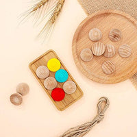 50 bolas de madera sin terminar dividir bolas de madera medias artesanías bolas naturales de madera para manualidades hemisferio para pintar DIY Navidad ornamento DIY proyectos (0.984 in) - Arteztik

