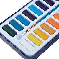 Juego de pintura de acuarela Falling in Art, 36 tartas de agua con cepillo de agua y almohadilla de papel - Arteztik

