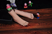Maniquí de silicona para pies, talla de la vida, modelo de exhibición de piernas femeninas para dibujo, para práctica de uñas, joyas, sandalias, calcetines de zapatos (individual) - Arteztik
