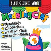 Arcilla de modelado Sargent Art Plastilina, 2 libras, color blanco (el embalaje puede variar) - Arteztik
