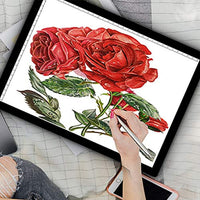 L-APERATURE - Almohadilla de luz LED recargable A4, 5 niveles regulables LED con soporte para pintura de diamante 5D, tatuaje, dibujo, animación, plantillas, negro - Arteztik
