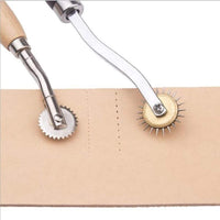 27 piezas de herramientas de mano de cuero para costura a mano, para costura de puntos, punzonado, costura de agujas, cunas de dedos, principiantes, profesionales de cuero, bricolaje - Arteztik
