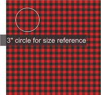 Vinilo a cuadros de búfalo blanco y negro, hojas de vinilo impresas, vinilo a cuadros, rojo negro, paquete de 3.9 – 11.8 in x 30 cm (blanco/negro/rojo/negro) - Arteztik

