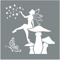 DecoArt decads-k.202 Decor Stencil 8 x 8 hadas Americana Decor Stencil 8 x 8 hadas - Arteztik
