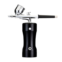 Snefe - Kit de aerógrafo, mini pistola compresora de aire, recargable, portátil, multiusos, pluma de aire con aguja de 0.012 in para maquillaje, tatuaje, decoración de uñas, coche, pintura, tarta, US, Rosado - Arteztik
