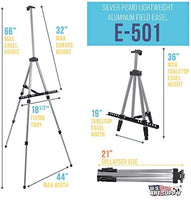 US Art Supply PISMO caballete de aluminio liviano, ideal para usar arriba de una mesa o piso, bolsa gratis - Arteztik
