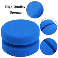 Aodaer - Esponja aplicadora de pintura, 6 unidades, esponja azul para detalles de pintura, se utiliza para manualidades artísticas o cera de coche con bolsa de almacenamiento colgante de malla, azul redondo de 3.1 pulgadas - Arteztik
