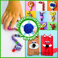 FunzBo Arts and Crafts Supplies for Kids - Craft Art Supply Kit for Toddlers Age 4 5 6 7 8 9 - All in One D.I.Y. Crafting Collage Arts Set for Kids (X-Large) - Arteztik

