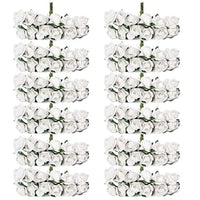 Sorive 144 tarjetas de boda de papel artificial, diseño de rosas (blanco) - Arteztik
