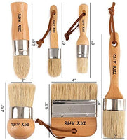 DIYARTZ - Juego de 3 pinceles de pintura, cerdas naturales, gruesas y duraderas - Arteztik
