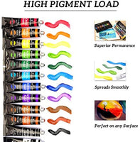 WINSONS juego de pintura acrílica, no tóxico, 24 colores (24 x 0.4 fl oz), pigmentos ideales para principiantes, pintores, niños, estudiantes, escuela y aula - Arteztik
