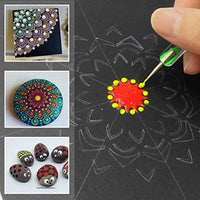 PASISIBICK 10 piezas de cartón redondo negro mandala papel kraft DIY cartones para artista pintor - Arteztik
