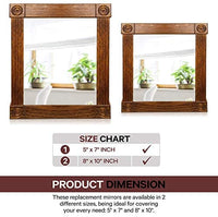 Millcraft Products - Espejos de cristal de repuesto para marcos de fotos, 5 x 7 y 8 x 10 pulgadas, espejos de repuesto para marcos, ideal para collage, artes y manualidades, proyectos de bricolaje (5 x 7) - Arteztik

