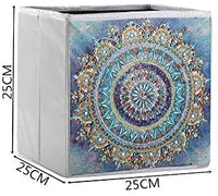 5D DIY Diamond Painting Caja de almacenamiento plegable, Mosaico Hacer Taladro Forma Especial Diamante Kit de Pintura para Bolsas, Bordado Diamante Artes Artesanía Decoración del Hogar (H) - Arteztik
