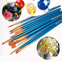 Elisel - Juego de 10 pinceles de acuarela para niños y adultos para crear pintura artística - Arteztik
