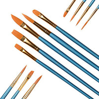 Conda Artist - Juego de 12 brochas y paleta con 12 pinceles y estuche de transporte para pintura acrílica al óleo de acuarela - Arteztik
