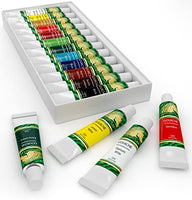 Pintura, aguado, paquete de tubos de 12 x 12 ml, colores de calidad de artista, para arte sobre papel para acuarela, ilustraciones, incluye blanco y negro, suministros profesionales, MyArtscape - Arteztik
