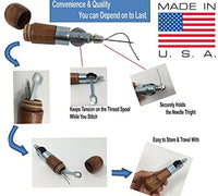 Accesorios profesionales de artesanía en cuero: kit de herramientas y suministros para coser y costura, resistente – fabricado en Estados Unidos – DIY Craft, cuero, tela pesada, lona, tapicería, bolsas, zapatos, cinturón de reparación - Arteztik
