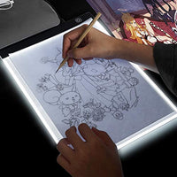 Udefineit USB Powered A4 Escala LED ajustable Light Pad, Ultra-delgada Dimmable Brillo LED Tracing Light Box para Artistas Animación Sketching - Arteztik
