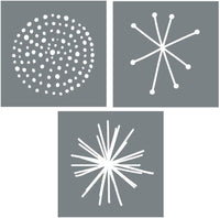 Plantillas con diseño de I Like That Lamp Nordic Themed Stencils – Easy DIY decoración de pared para hacer plantillas de letreros, Nórdico Grande, 3 paquete de - Arteztik
