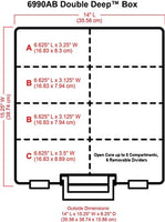 ArtBin Super Satchel, Caja de almacenamiento de doble profundidad con divisores removibles, Plástico, 1 caja - Arteztik
