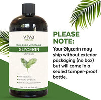 Viva Naturals 100% pura glicerina vegetal líquida para bricolaje base de jabón de fugas y de pasta – Sostenibilidad cosechada de fuentes no OGM, grado USP para el cabello y la piel salud - Arteztik
