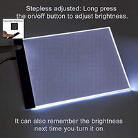 Diamond Painting - Caja de luz LED ultradelgada y portátil (A4, cable de alimentación USB, intensidad regulable, iluminación LED, para artistas, dibujos, dibujos, dibujos, animación, esténcil, visualización de rayos X) - Arteztik
