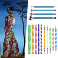 CSKB Juego de herramientas de punteado de mandala, kit de pintura de roca, herramientas de pintura de puntos para mandala, pintura de rocas, colorear, dibujo y dibujo, manualidades para niños - Arteztik
