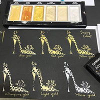 Kuretake GANSAI TAMBI Acuarela Estrellada, Perla, GEM 6 Colores Triple Pack, Oro, Plata, mica, Creamy-Smooth, Artesanía, Calidad Profesional de Tinta de Pigmento para Artistas y Artesanía, Certificado AP, - Arteztik
