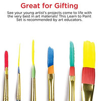 Faber-Castell - Juego de pintura texturizada para niños (12 piezas, 5 pinceles de pintura Tempera y pinceles de textura) - Arteztik
