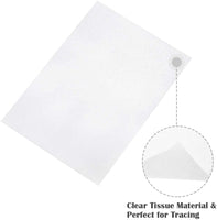 Selizo - Papel de calco translúcido para lápiz, rotulador y tinta (100 hojas) - Arteztik
