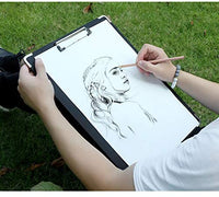 Artist Sketch Board Covered with Water Proof Fabric - Black Painting Drawing Clipboard – Art Supply for Classroom Studio Travel or Field Use, Size 15.7" by 11.8" (L x W, 30 x 40 cm) - Arteztik
